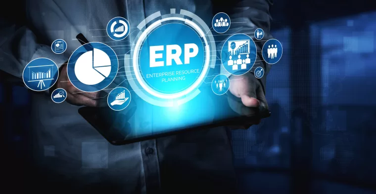 Enterprise resource-management ERP system - business resources plan